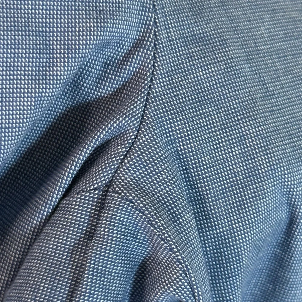 LOFT Riviera Slim Pants in Texture Blue size 6 - Picture 10 of 13